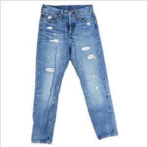 Levi's Wedgie Icon Fit Tapered Leg Distressed Size 26